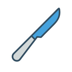 kitchen knife isolated on white background