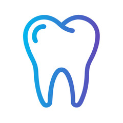tooth icon on white
