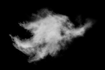 fog, white clouds or haze For designs isolated  on black background