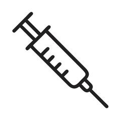 syringe isolated on white background