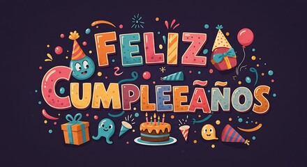 Happy Birthday Wishes in Spanish.