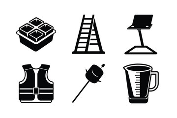 set of icons for construction