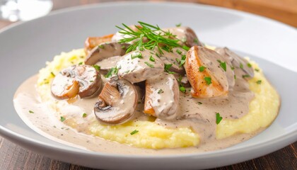 Chicken and Mushroom Stroganoff