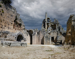 Ruins of the ancient city of Perge, Turkey	