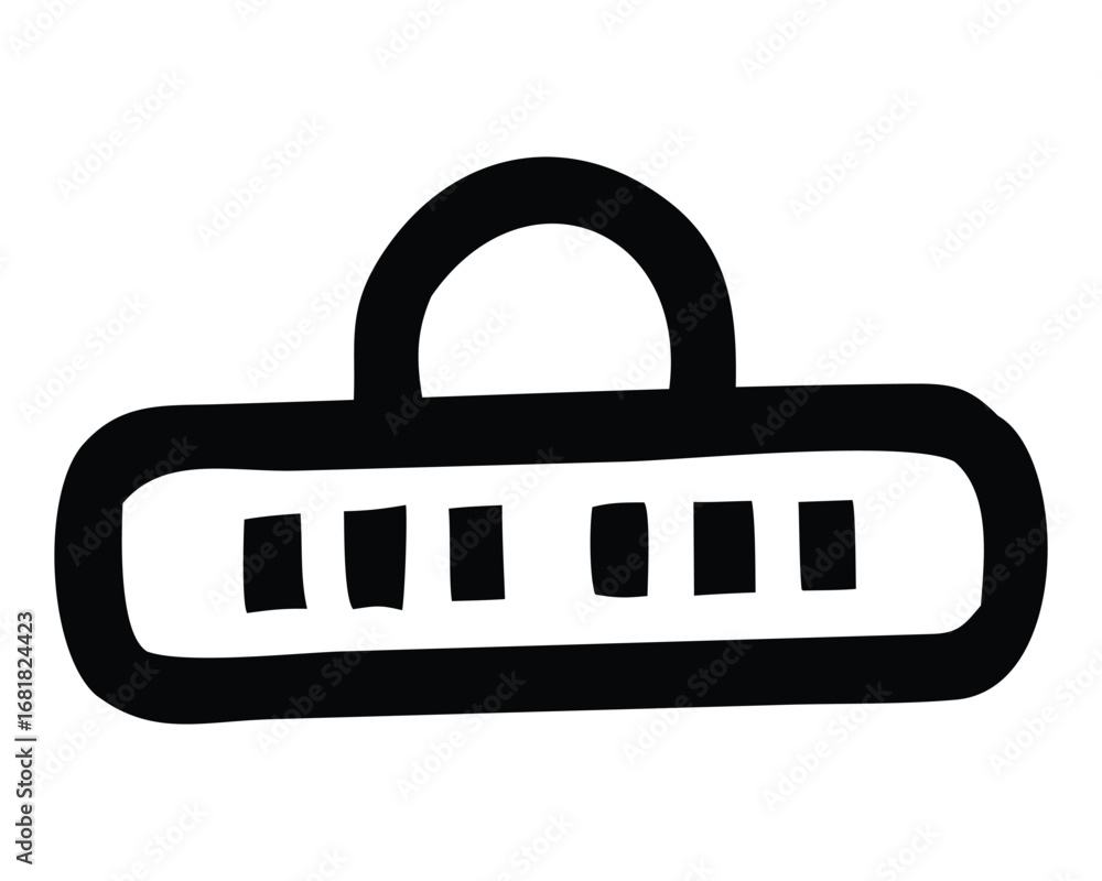 Poster an isolated vector lock icon on a metal button symbolizes internet security and network protection