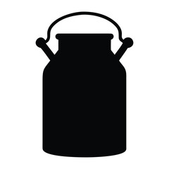 Vintage milk bottle isolated on white background