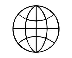 A hot air balloon icon is a symbol of global travel on the web