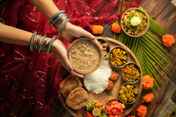 Navratri Special Fasting Food Platter with Indian Traditional Recipes