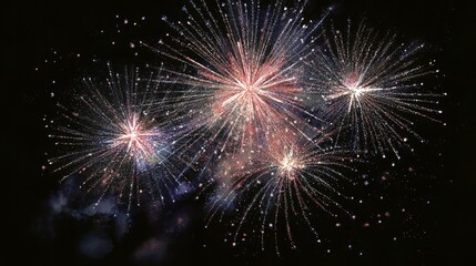 Fototapeta premium Abstract firework watercolor painting on white background AR 169