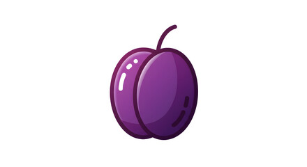 A stylized plum icon