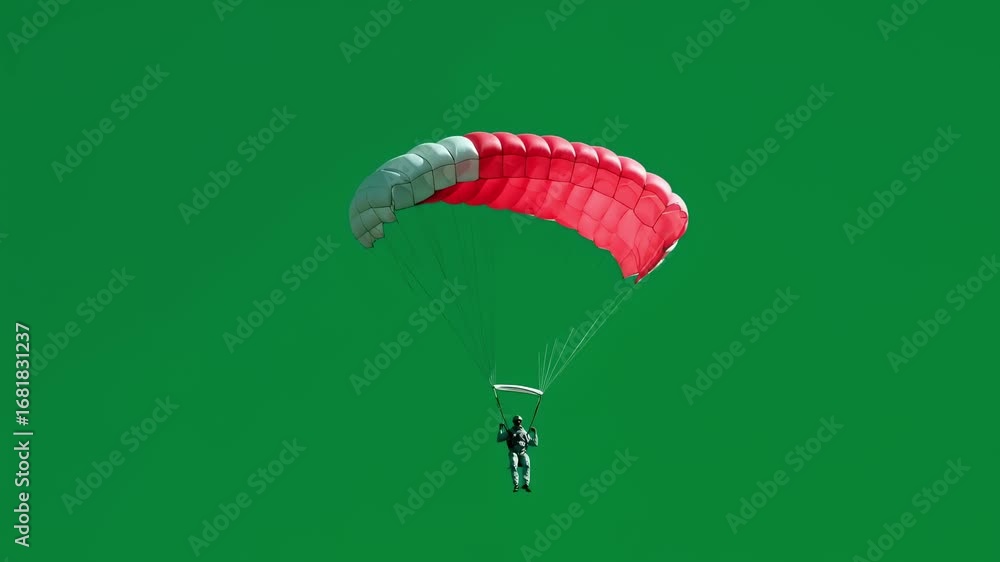 Poster dynamic view of jet brake parachute release mechanism activating soft chute deployment captured on g