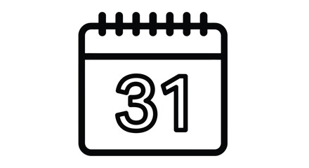Calendar icon with the date 31