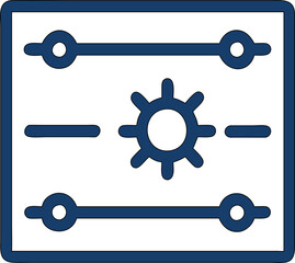 Clean vector perfect for system setup, repair service icons, and modern UI design elements.