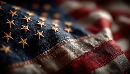 Veterans Day tribute with the American flag waving proudly, patriotic and respectful mood