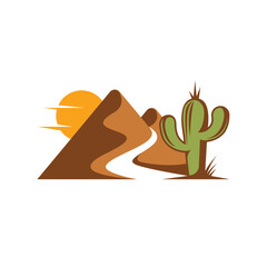 cactus plant abstract logo modern style © Radovani