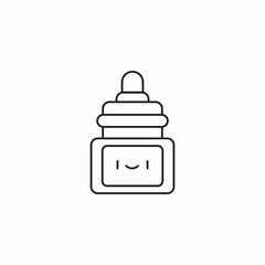 dropper bottle happy icon sign vector