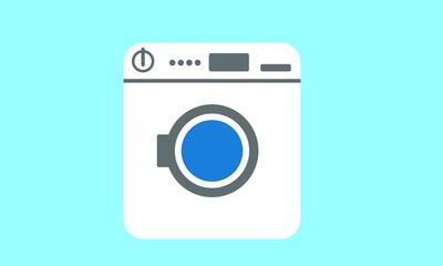 washing machine vector illustration