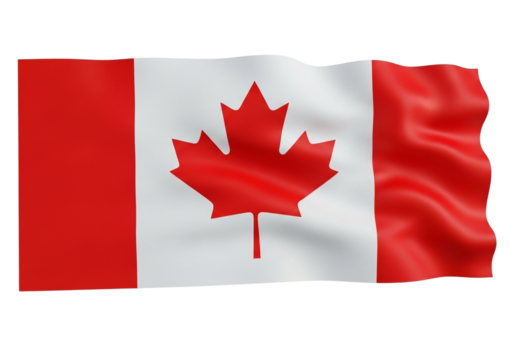 canadian flag waving