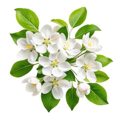 Obraz premium Delicate blossoms isolated on transparent background