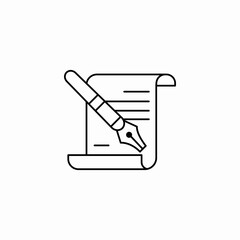 pen and paper icon sign vector