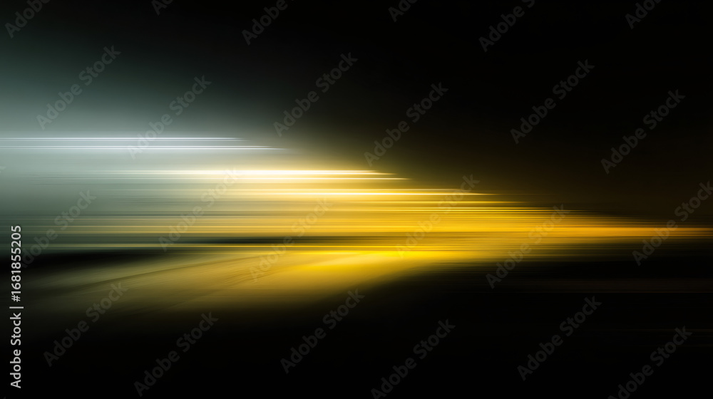 Aufkleber abstract long exposure light streaks creating a dynamic background. motion blur effect with luminous