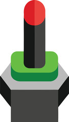 Toggle switch vector illustration red off green on indicators eps scalable ui element transparent background