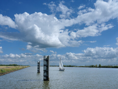 Ramsdiep in Flevoland province, The Netehrlands