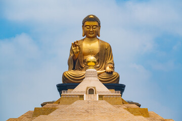 Statue of Buddha at Fo Guang Shan Buddha Museum in Kaohsiung, Taiwan