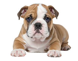 Fototapeta premium english bulldog puppy isolated