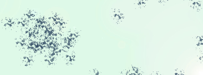 Abstract grunge texture with scattered noise over a soft mint green background