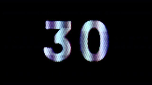clock and countdown digital numbers 