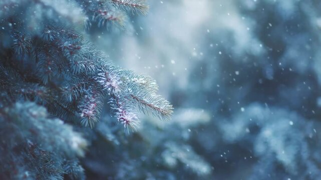 snow covered branches