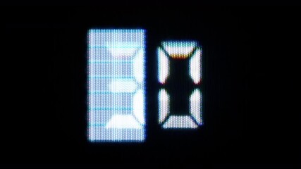 clock and countdown digital numbers  - Powered by Adobe