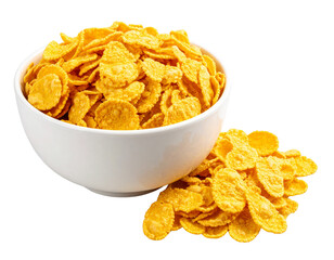 corn flakes in a bowl
