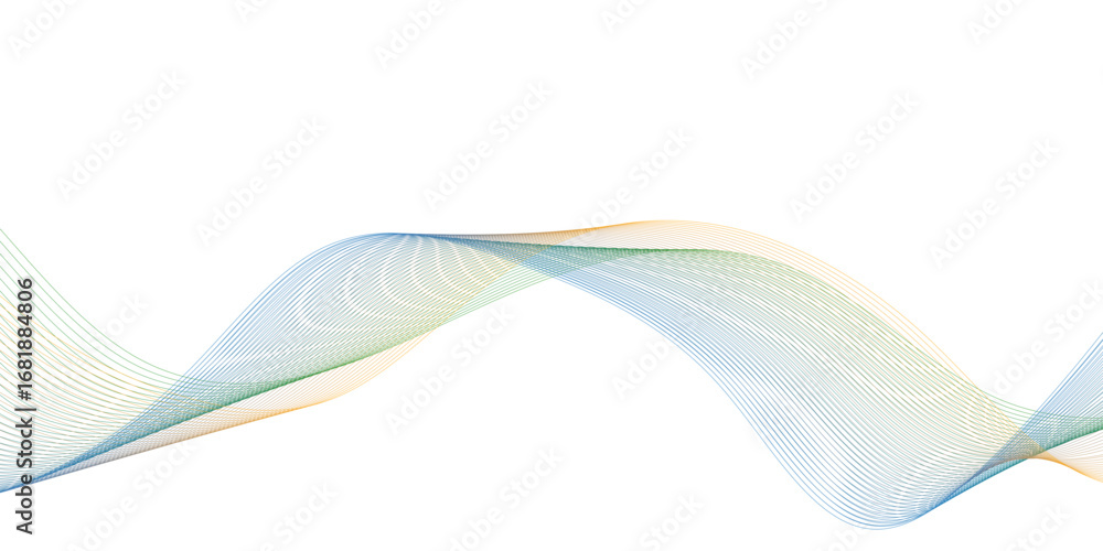 Poster abstract wavy lines graphic design background. a smooth, flowing abstract design with translucent, c