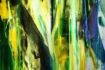 Fragment from painted canvas texture