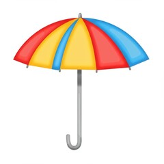 Obraz premium Colorful Striped Umbrella Illustration
