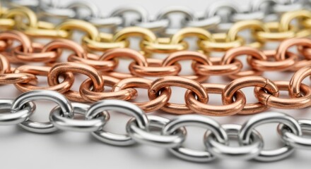 Fototapeta premium metal chain background
