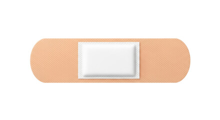 Isolated bandage, medical adhesive plaster for wound healing, first aid for injury care