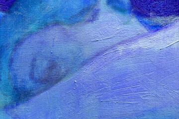 Fragment from painted canvas texture