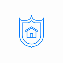 house ensurance icon sign vector