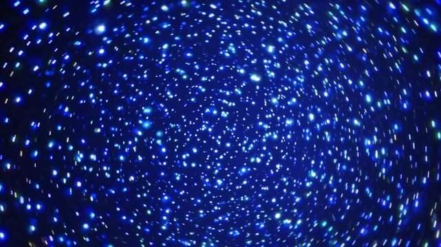overexposed graphic technique capturing the shimmering and flickering of celestial bodies in indigo nocturnal sky