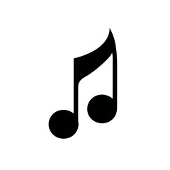 Elegant Minimalist Music Note Icon Perfect for Musical Projects