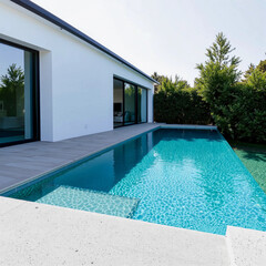 Obraz premium swimming pool in hotel