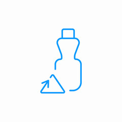 Obraz premium plastic recycling icon sign vector