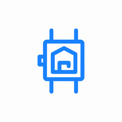 smart home control icon sign vector