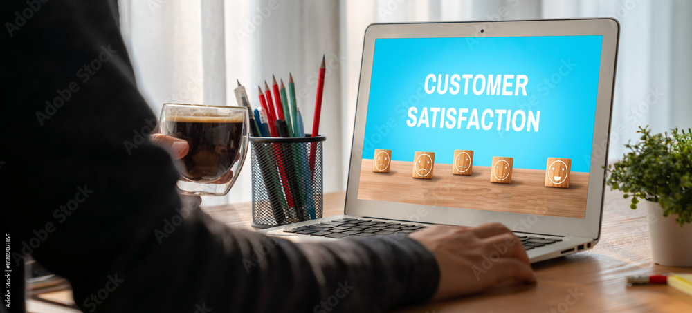 Poster customer satisfaction and evaluation analysis on modish software computer for marketing strategy pla