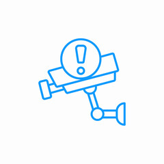 survillance camera alert icon sign vector