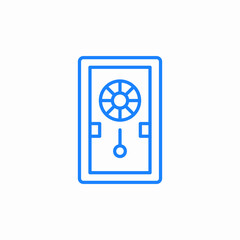 vault lock security icon sign vector
