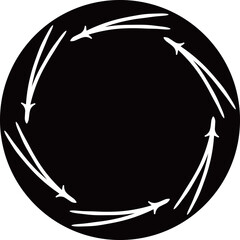 松葉の和風フレーム